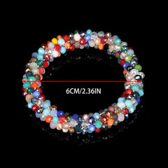 Colorful Bead Elastic Hair Tie Rubber Band Hair Accessories