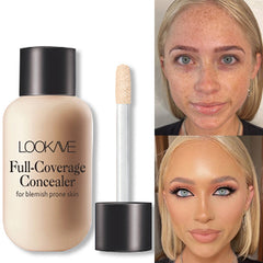 Matte Finish Waterproof Full Coverage Concealer for Dark Circles Acne Blemishes