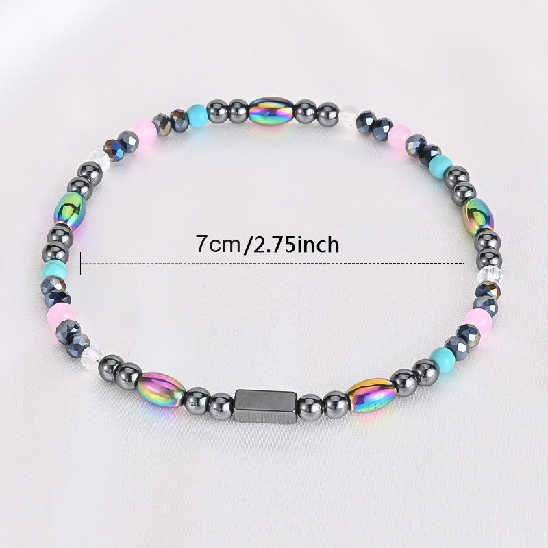 Colorful Beads Ankle Bracelet Elastic Anklet Bohemian Beach Accessories