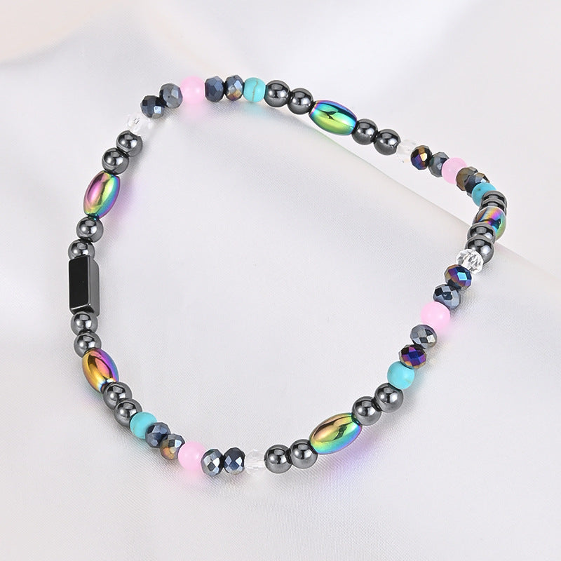 Colorful Beads Ankle Bracelet Elastic Anklet Bohemian Beach Accessories