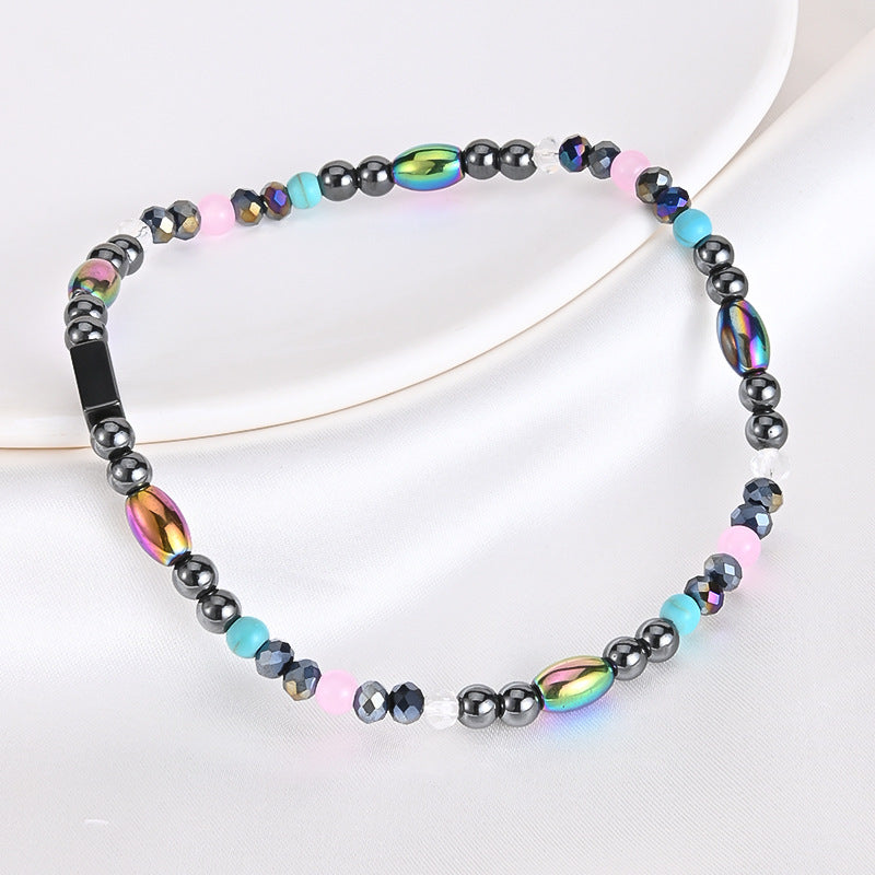 Colorful Beads Ankle Bracelet Elastic Anklet Bohemian Beach Accessories