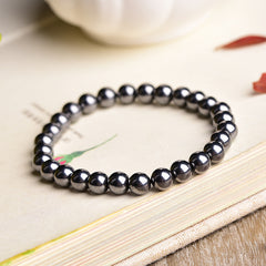 Natural Gallstone Stone Beads Bracelet for Men