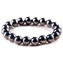 Natural Gallstone Stone Beads Bracelet for Men