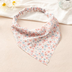 Floral Printed Chiffon Headbands Elastic Bandana Hair Scarf