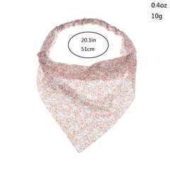 Floral Printed Chiffon Headbands Elastic Bandana Hair Scarf
