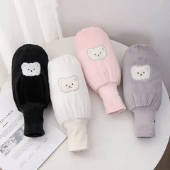 Winter Rabbit Print Long Sleeves Arm Warmer for Women Girls
