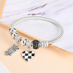Elastic Spring Charm Bracelet Butterfly Pendant Hip Hop Style Jewelry