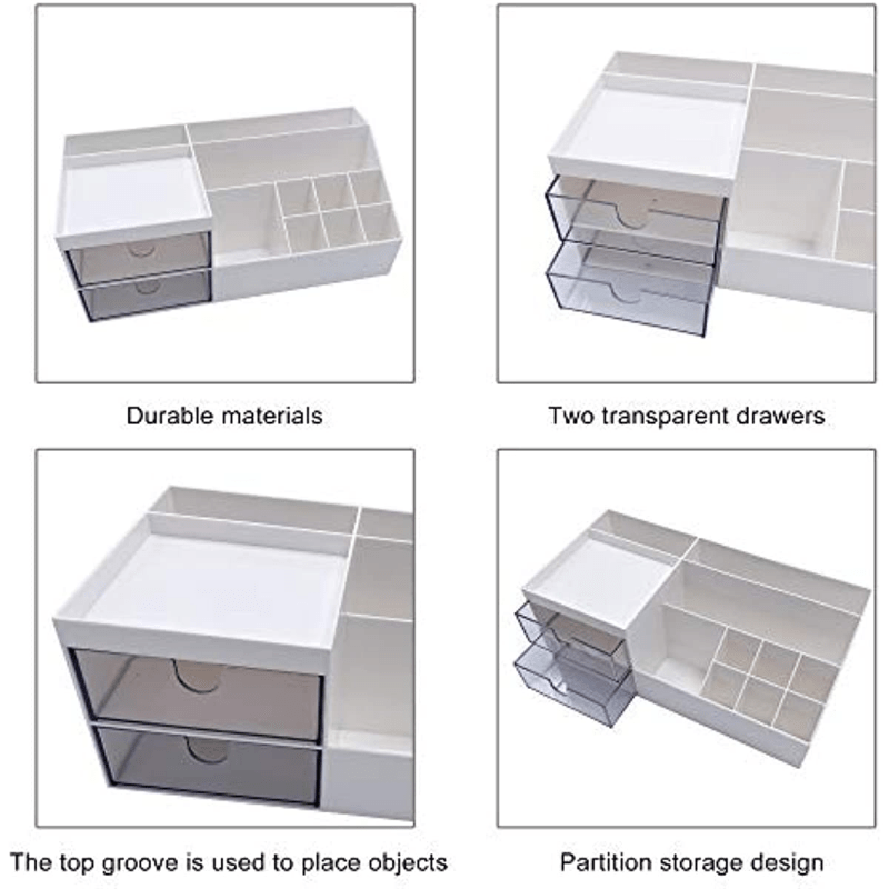Compact Makeup Organizer for Cosmetics and Toiletries