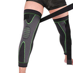 Compression Knee Pads for Volleyball & Running, Elastic Long Knee Pad Brace