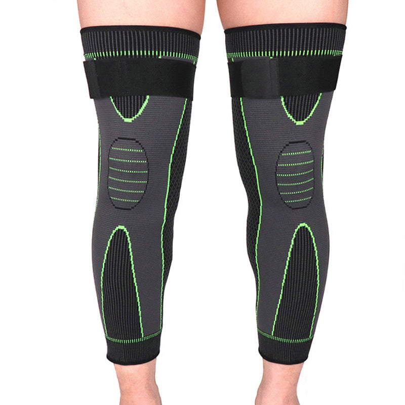 Compression Knee Pads for Volleyball & Running, Elastic Long Knee Pad Brace