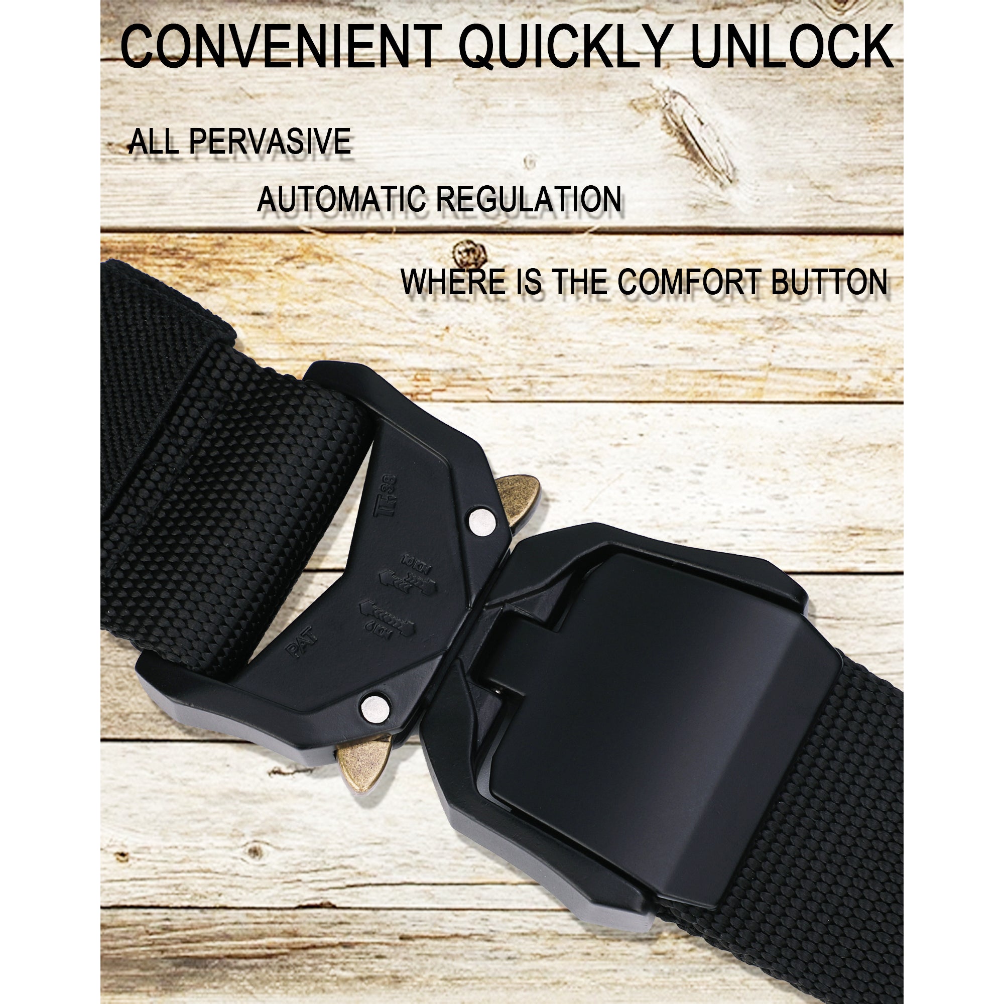 Tactical Belt Heavy Duty Quick Release Buckle