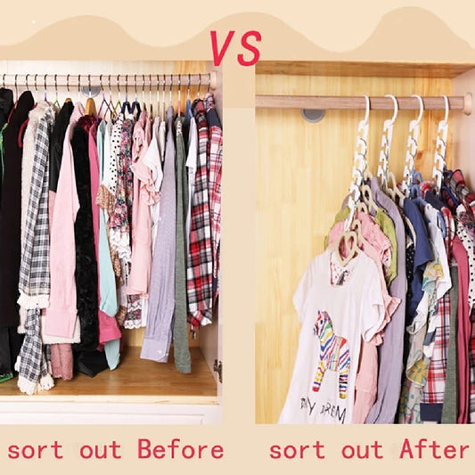 9 Hole Magic Folding Hanger - Closet Organizer