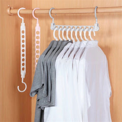 9 Hole Magic Folding Hanger - Closet Organizer