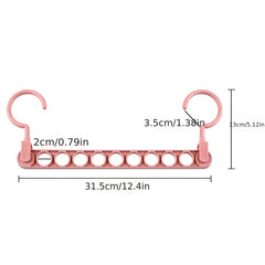 9 Hole Magic Folding Hanger - Closet Organizer