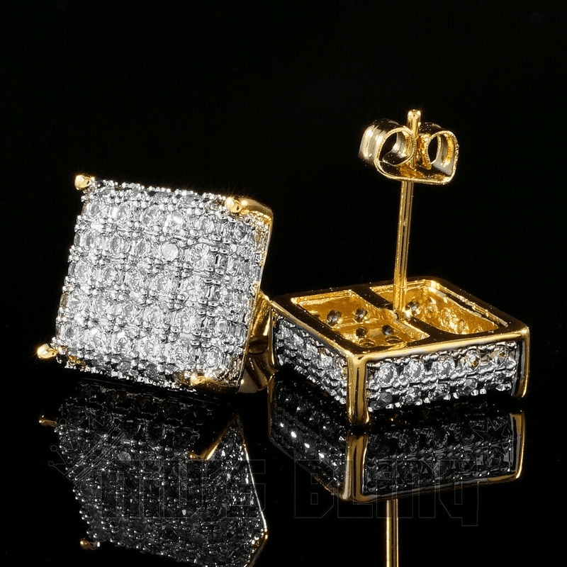 Zircon Stud Earrings Sparkly Ear Jewelry Decor For Women