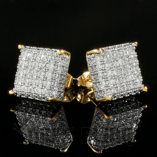 Zircon Stud Earrings Sparkly Ear Jewelry Decor For Women
