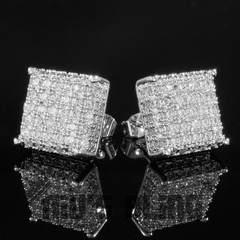 Zircon Stud Earrings Sparkly Ear Jewelry Decor For Women