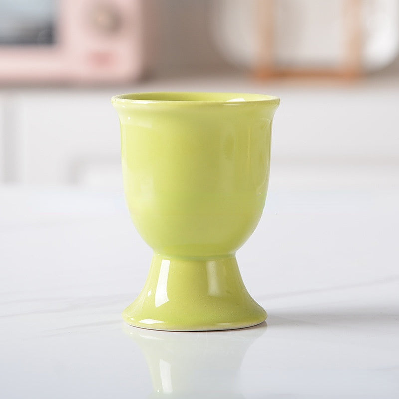 1pc Ceramic Egg Cup Easter Egg Display Stand Porcelain Egg Stand Holders