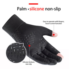 Anti Slip Fishing Gloves with Touch Screen - Warm and Comfortable Hands