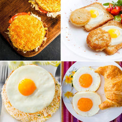 4pcs Non Stick Stainless Steel Egg Ring for Perfectly Cooked Eggs