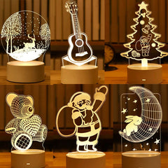 3D Neon Sign LED Lamp Table Light Birthday Party Wedding Decor