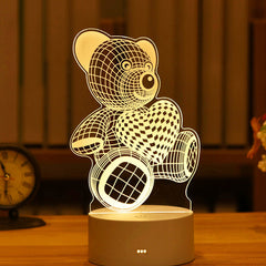 3D Neon Sign LED Lamp Table Light Birthday Party Wedding Decor