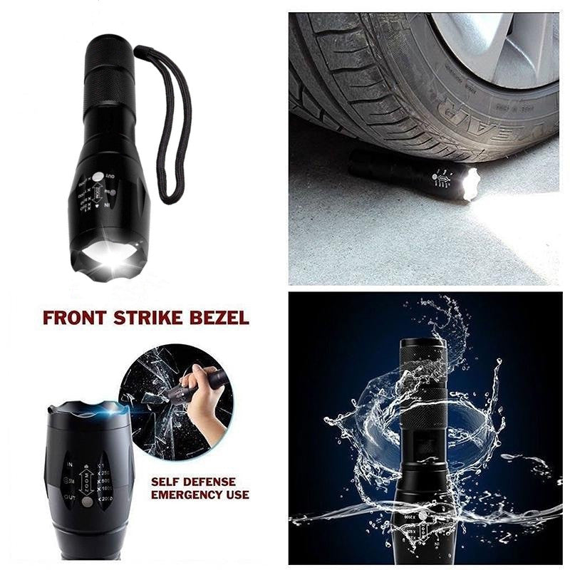 Retractable Outdoor Strong Light Flashlight Long Shot Flashlight