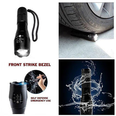 Retractable Outdoor Strong Light Flashlight Long Shot Flashlight