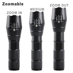 Retractable Outdoor Strong Light Flashlight Long Shot Flashlight