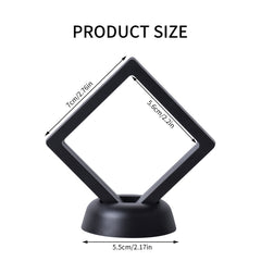 10PCS Coin Display Cases 3D Floating Thin Film Jewelry Storage Boxes