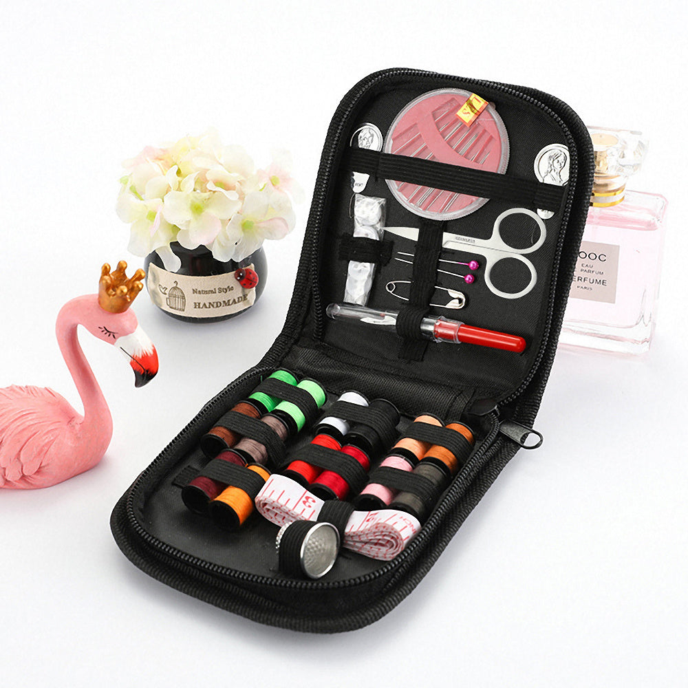 Portable Sewing Kit Box Needles Thread Set Household Embroidery Tools