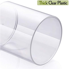 Qtips Holder Dispenser Clear Plastic Apothecary Jar for Bathroom Storage