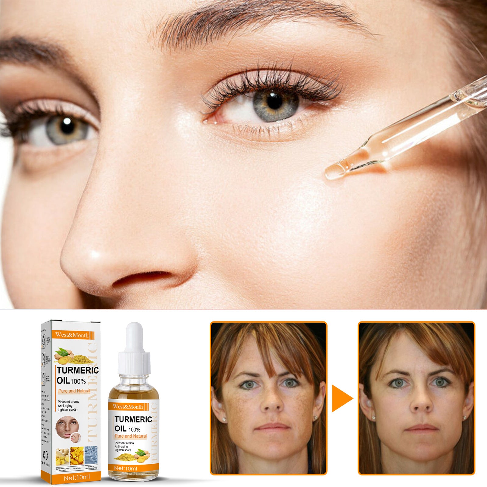 Turmeric Essence Deep Cleansing Firming Wrinkle Reducing Dark Spot Fading