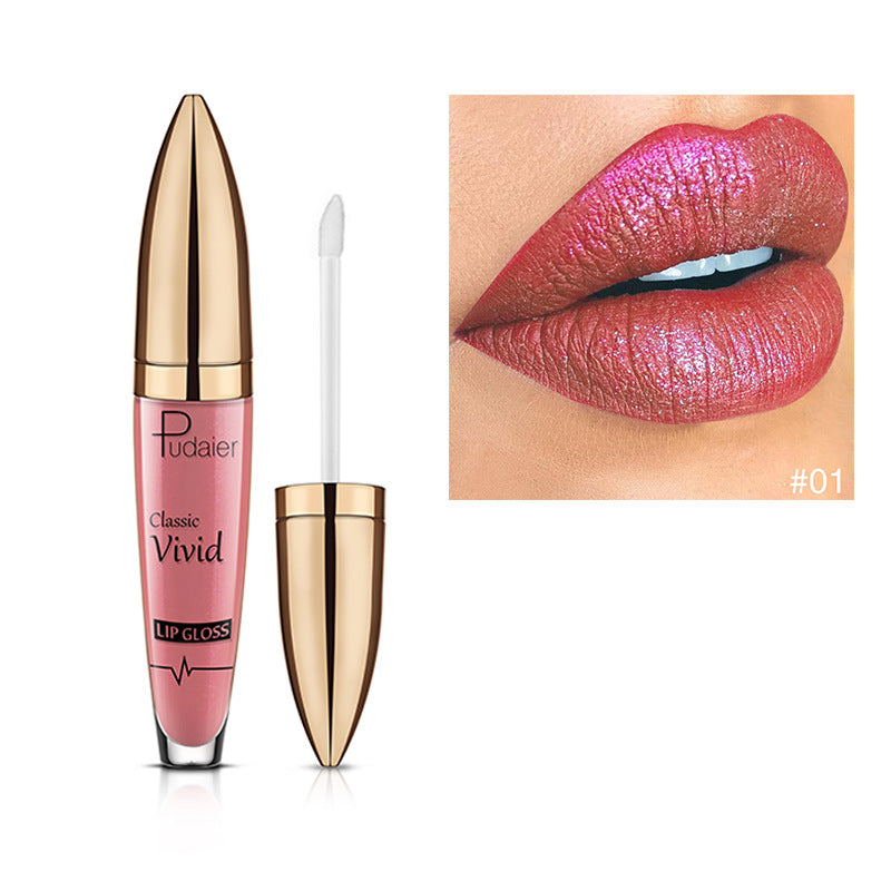 Glitter Lip Gloss Waterproof Liquid Lipstick Cosmetics