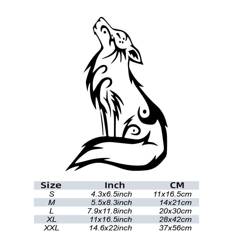 WOLF Car Stickers Waterproof Vinyl Decal Car Styling