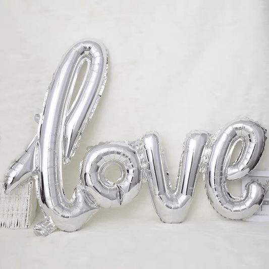 43" Silver LOVE Aluminum Film Balloon Wedding Decoration