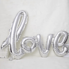43" Silver LOVE Aluminum Film Balloon Wedding Decoration
