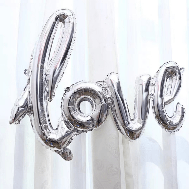 43" Silver LOVE Aluminum Film Balloon Wedding Decoration