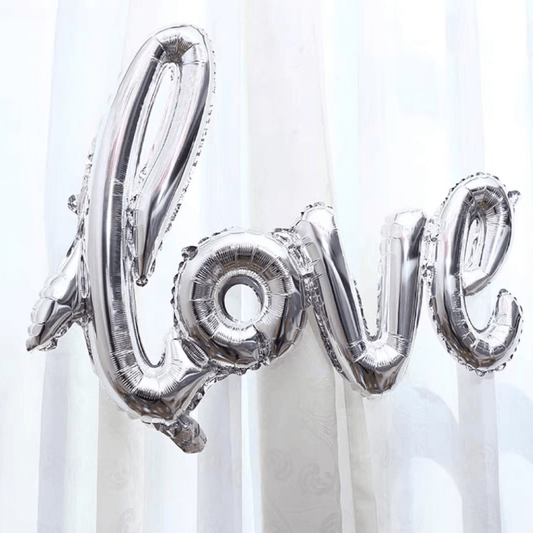 43" Silver LOVE Aluminum Film Balloon Wedding Decoration