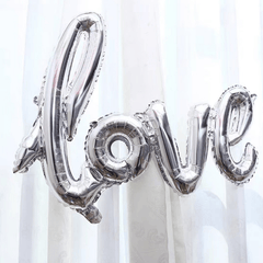 43" Silver LOVE Aluminum Film Balloon Wedding Decoration
