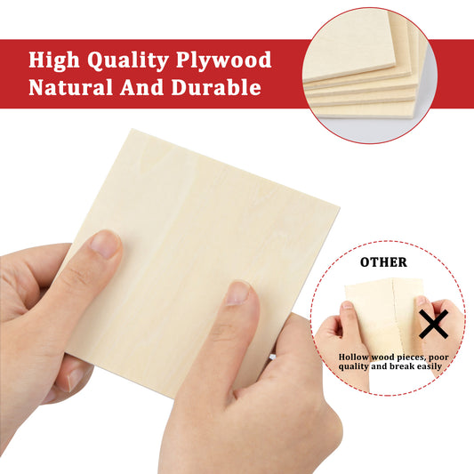 20Pcs Balsa Wood Sheets Plywood Thin Craft Wood Board Unfinished Wood