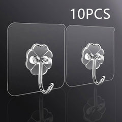 Clear Stainless Steel Self Adhesive Hook, Strong Key Hook for Hotel