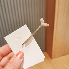Fishtail Hair Clip Rhinestone Barrette Hairpin Accessories