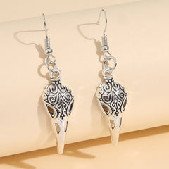 Retro Skeleton Drop Earrings Halloween Skull Body Earrings Gift