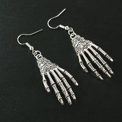 Retro Skeleton Drop Earrings Halloween Skull Body Earrings Gift