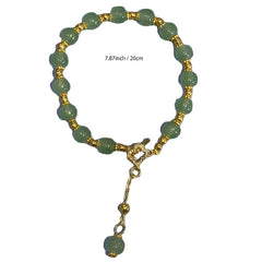 Temperament Jade Beaded Bracelet Chinese Style Year Decoration
