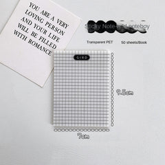 Transparent Sticky Note with Key Sticky Notes Student PET Blank Note Paper
