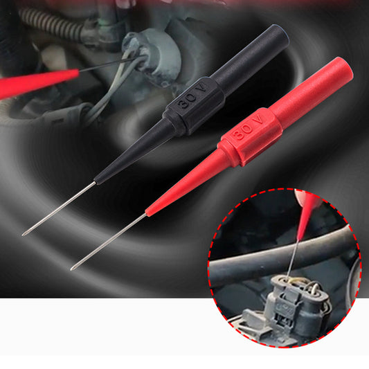 30V Multimeter Test Lead Extension Cord Back Piercing Needle Tip Probe