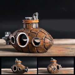Resin Submarine Hollow Aquarium Decoration