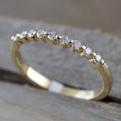 18K Plated Zircon Stackable Ring Wedding Anniversary Gift